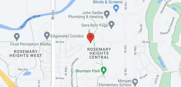 map of 3598 ROSEMARY HEIGHTS CRESCENT